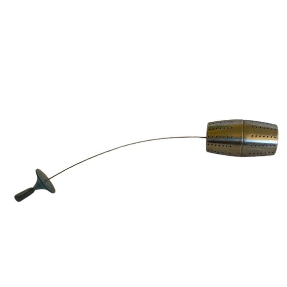 Vintage Metal Tea Infuser Collection 10 Set Chain & Hook Details 2 Strainers - Picture 6 of 10